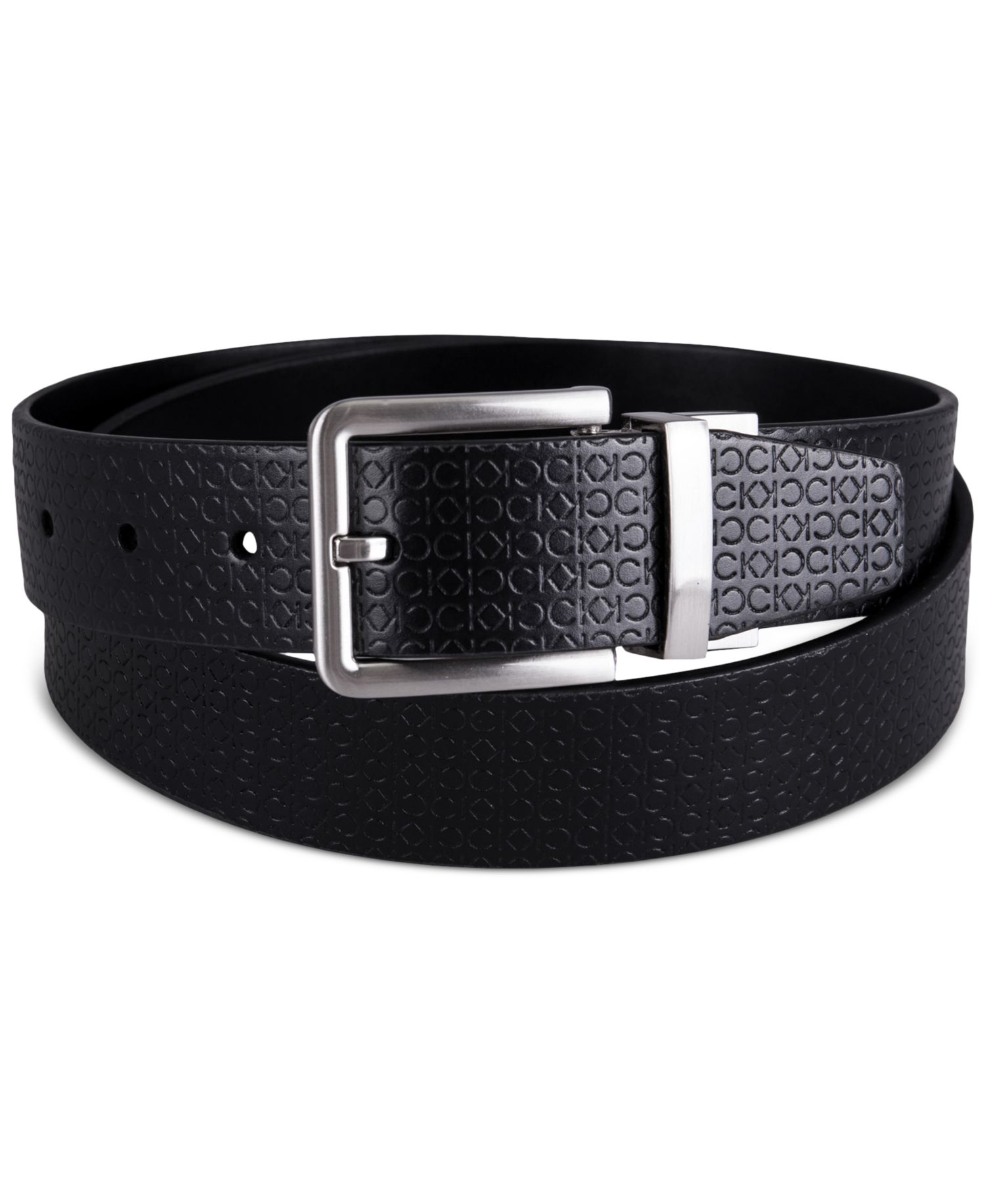 35MM Men's Micro Logo Strap Reversible Casual Belt