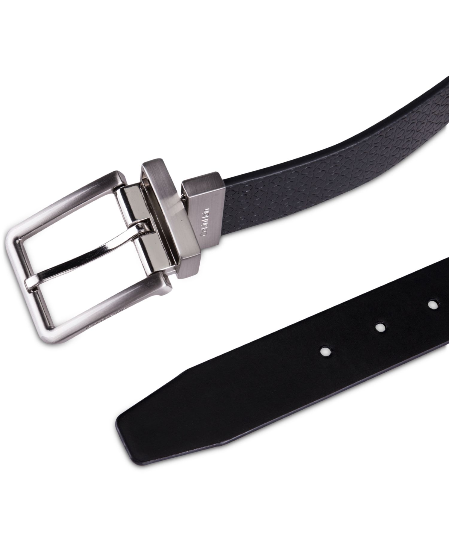 35MM Men's Micro Logo Strap Reversible Casual Belt