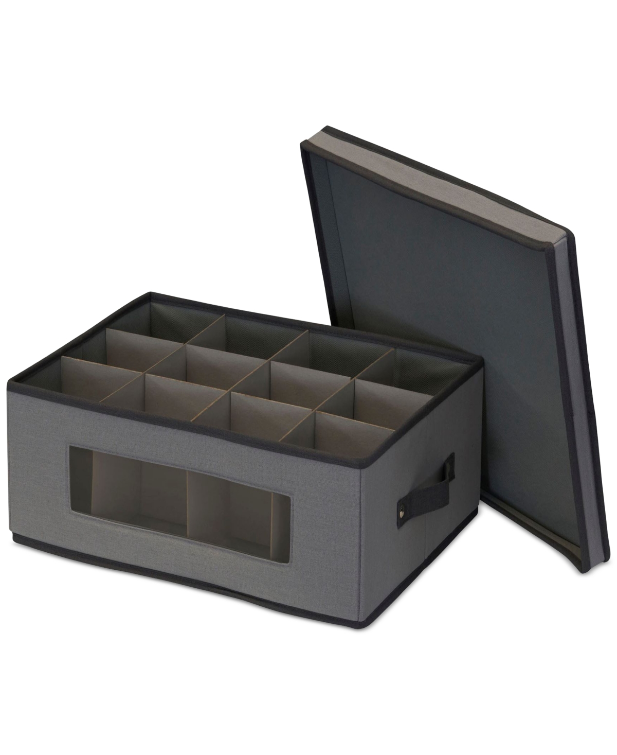 Shop Household Essentials Mug & Tumbler Storage Chest In Gray