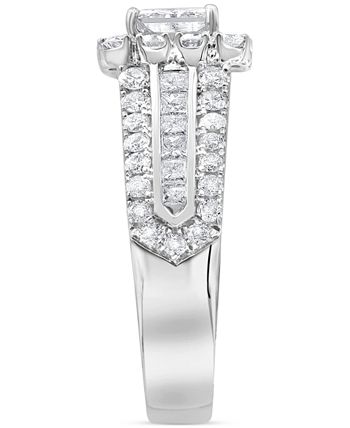 Macy's - Diamond Princess Bridal Set (3 ct. t.w.) in 14k White Gold