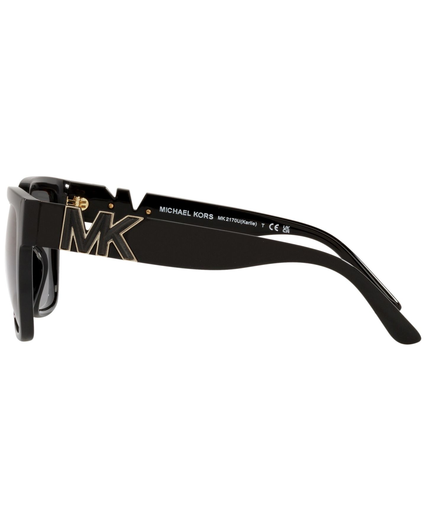 Женские солнцезащитные очки Michael Kors Sunglasses, MK2170, цвет: Чёрный — фото 3