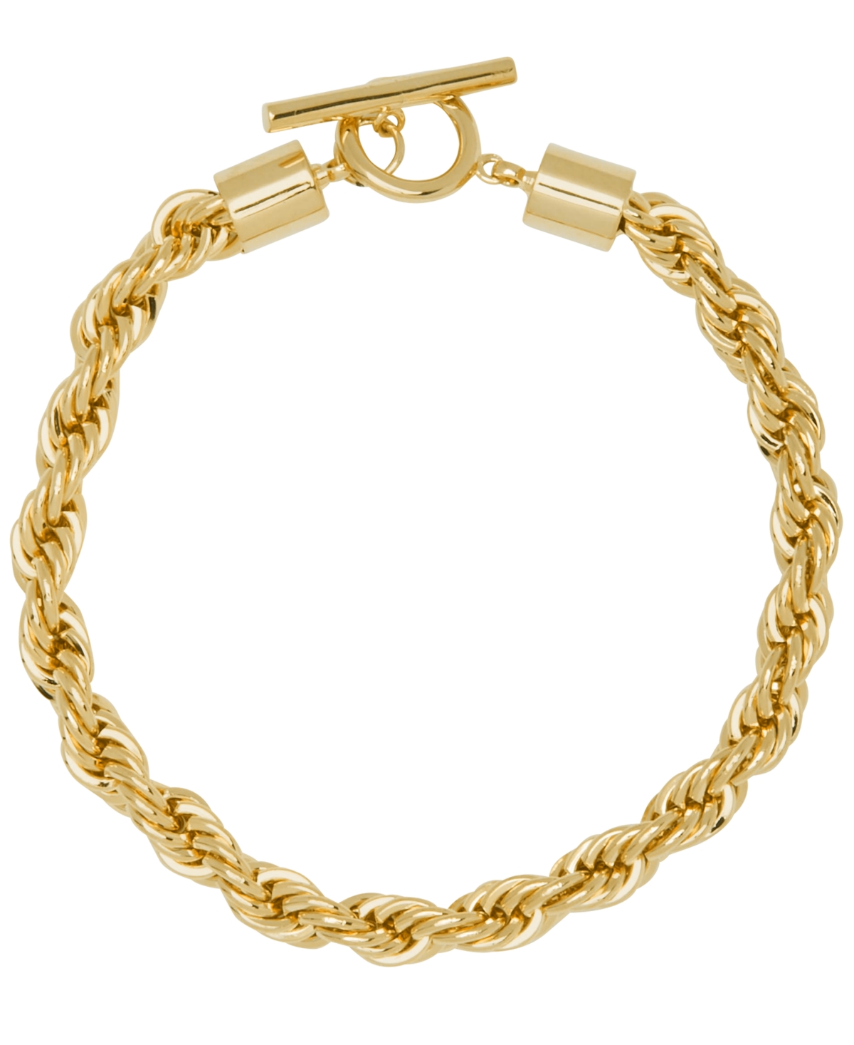 Women's Twisted Rope Bracelet - Gold Plated