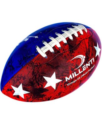 Millenti American Football Ball Official Size - Smooth Surface Football - American Flag Stars and Stripes High-Visibility, Easy-to-Track Usa Football