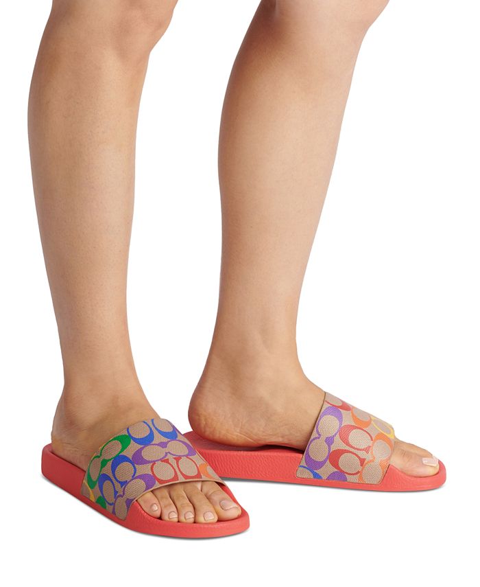 COACH Women's Udele Sport Pool Slides Macy's
