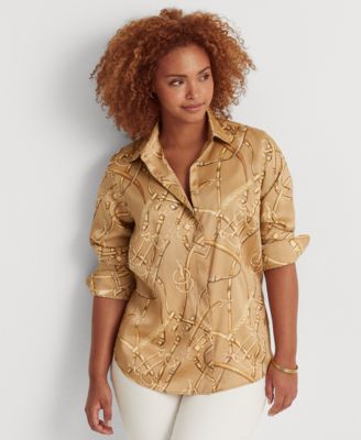 macy's lauren ralph lauren women's tops