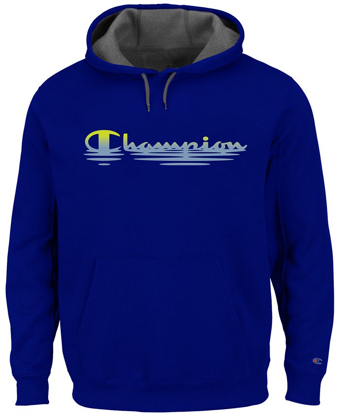Champion Men s Big Tall Script Logo Fleece Hoodie Macy s