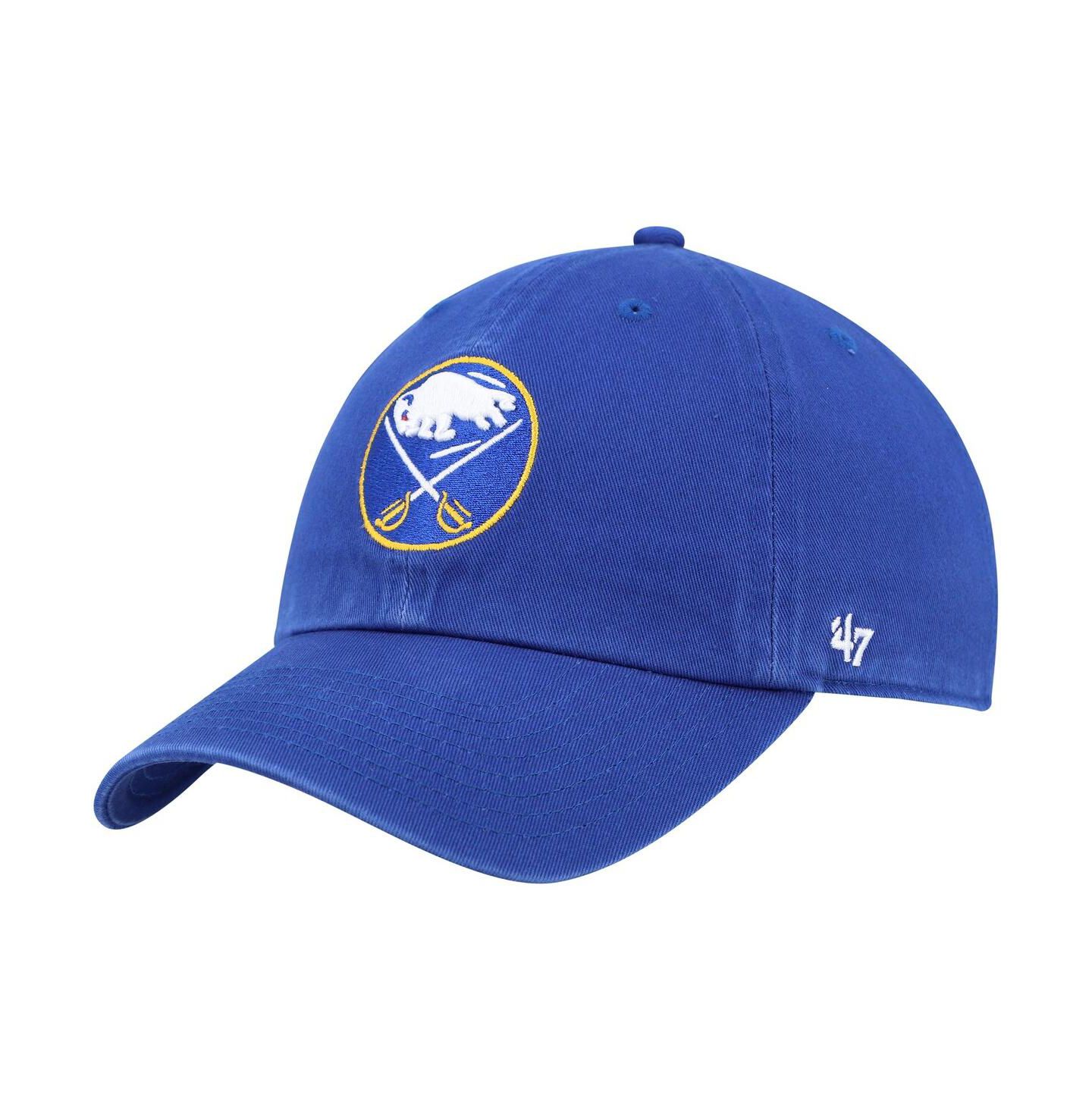 Мужская кепка '47 Brand Royal Buffalo Sabres Logo Clean Up Adjustable Hat — фото 2