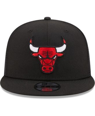 New Era Men's Black Chicago Bulls Classic Trucker 9FIFTY Snapback Hat ...