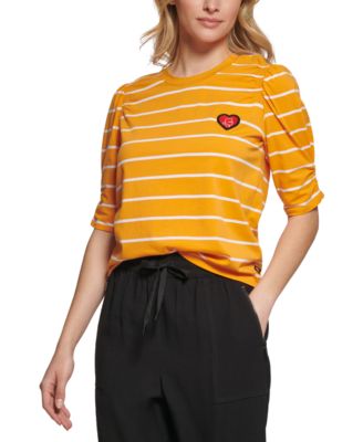 KARL LAGERFELD PARIS - Women's Striped Heart Top