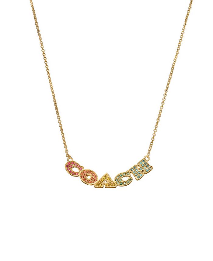 COACH Signature Logo Necklace Macy's