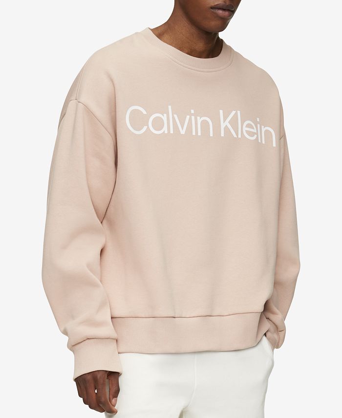 erven Aanpassen viel Calvin Klein Men's Relaxed Fit Wide Logo-Print Sweatshirt & Reviews -  Casual Button-Down Shirts - Men - Macy's