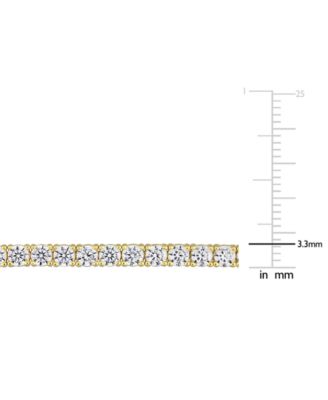 Cubic Zirconia Curved Bar Bracelet 