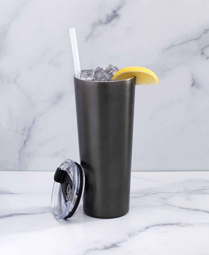 Cambridge 11 oz Insulated Lemon All Purpose Cocktail Tumbler - Macy's