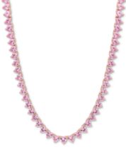Pink sapphire necklace sale sale