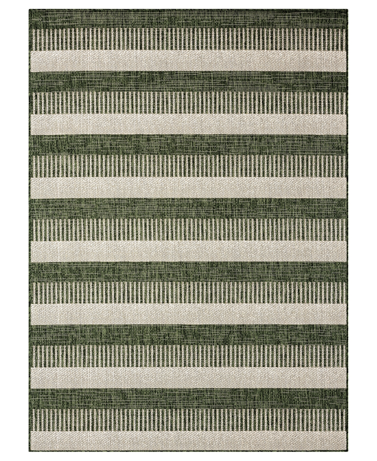 Nicole Miller Patio Country Charlotte 5'2" X 7'2" Outdoor Area Rug In Olive