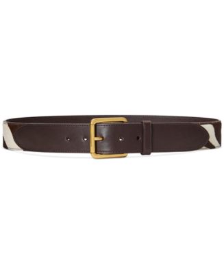 Ralph Lauren M Narrow Genuine Zebra Belt 31\