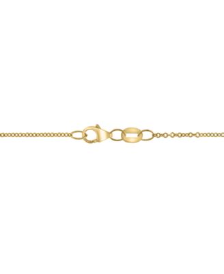 EFFY® Turquoise & Diamond (1/5 ct. t.w.) Teardrop Halo 18" Pendant Necklace in 14k Gold