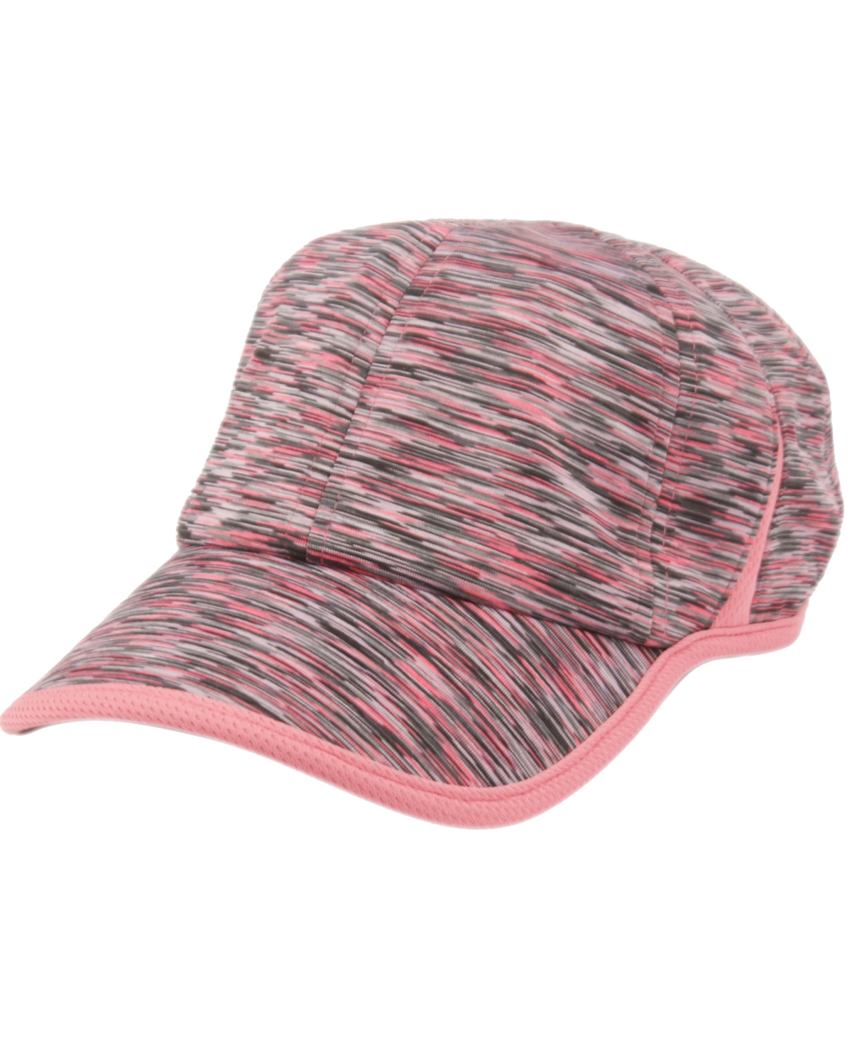 Angela & William Women's Ponytail Messy Buns Yoga Ponycap With Zipper Opening In Pink
