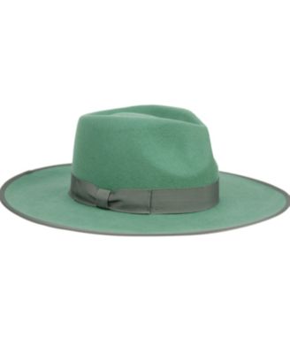 Women's Wide Brim Felt Rancher Fedora Hat
