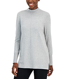 Women's Seam-Front Mock Neck Sweater, Created for Macy's