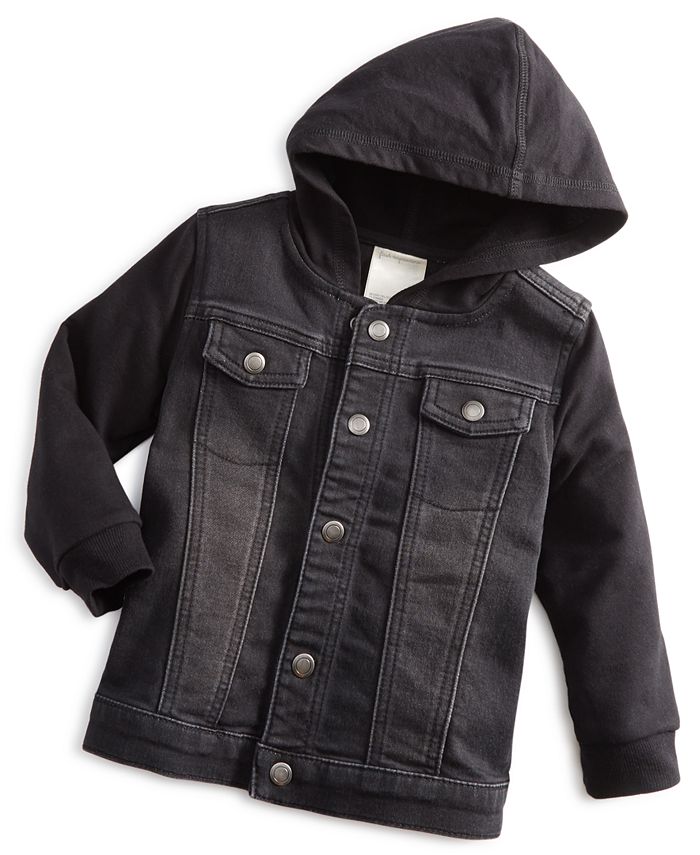 First Impressions Baby Boys MixedMedia Hooded Jacket, Created for Macy
