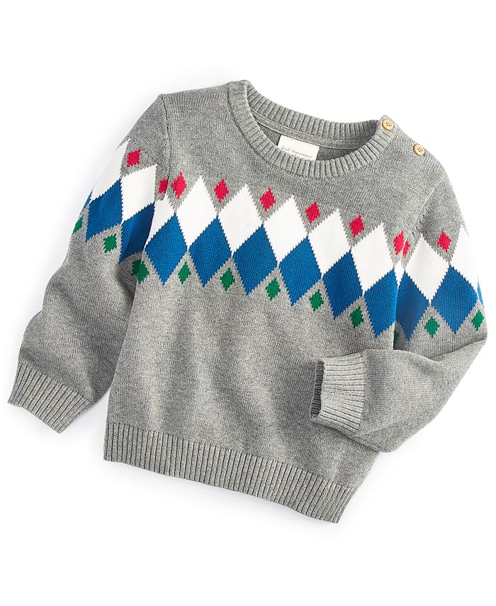 Baby boy fair isle sweater top