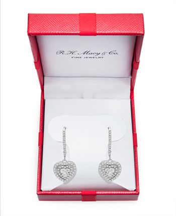 Macy's heart shaped earrings deals