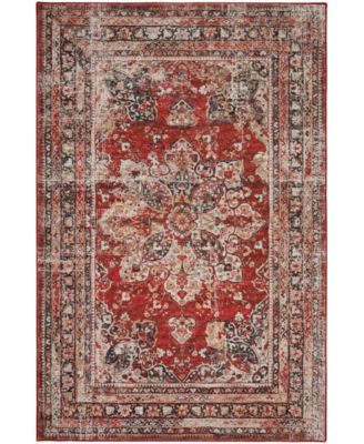 D Style Basilic Bas6 Area Rug In Turquoise