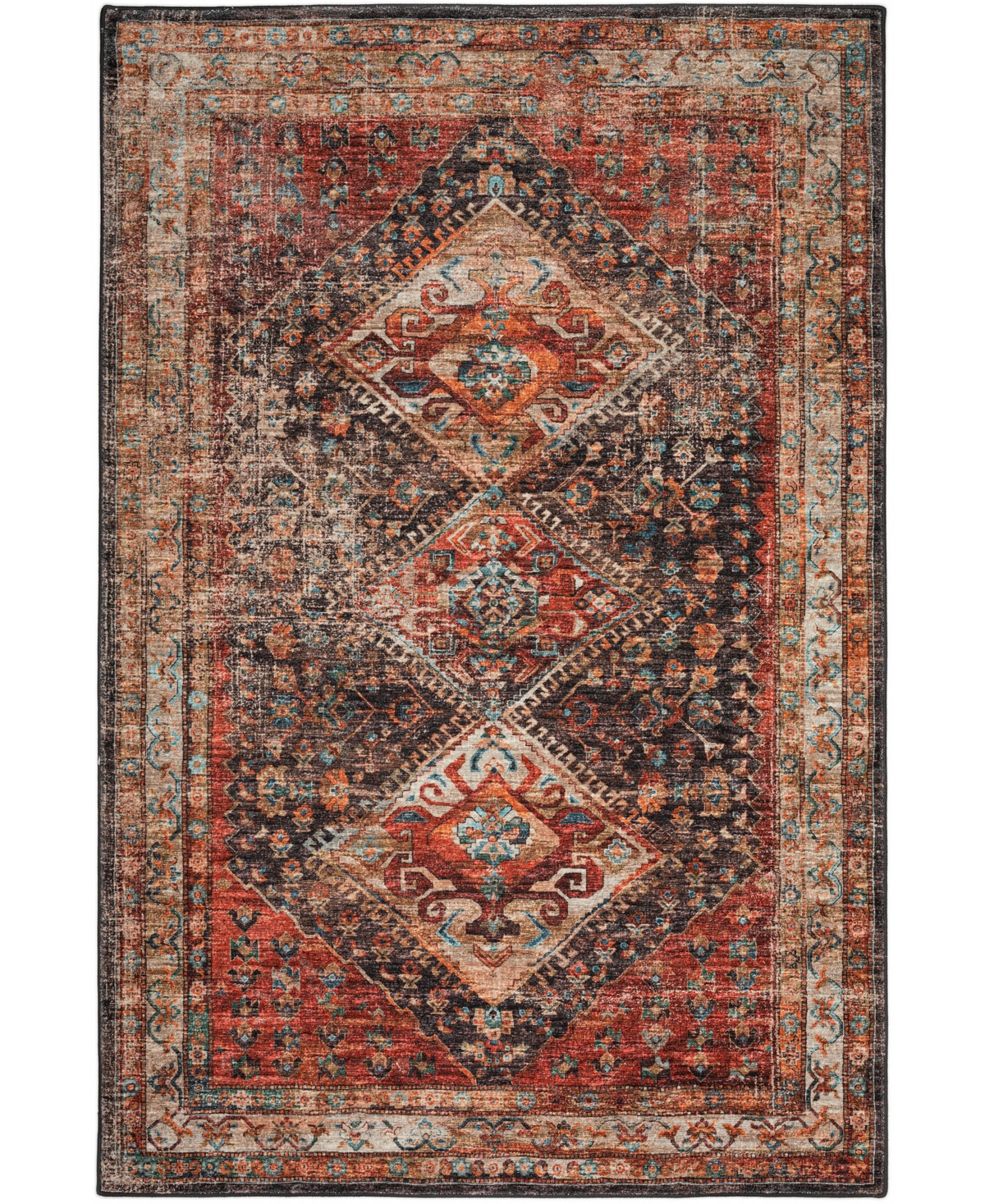 D Style Jericho Jc9 2' X 3' Area Rug In Maroon