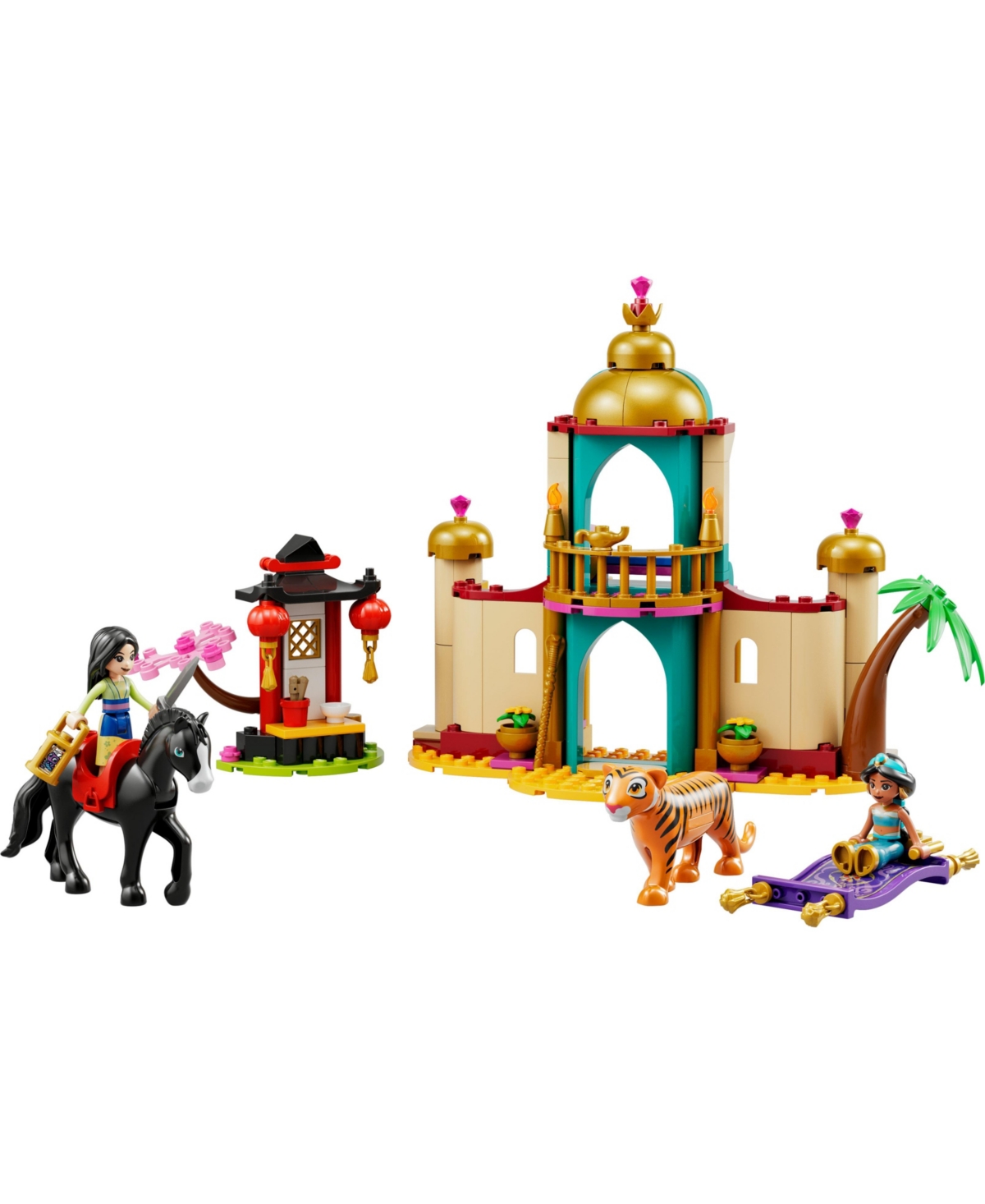 Shop Lego Disney Princess Jasmine And Mulan's Adventure 43208 Building Set, 176 Pieces In Multiple