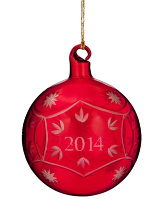 Marquis by Waterford - 2014 Annual Red Ball Christmas Ornament