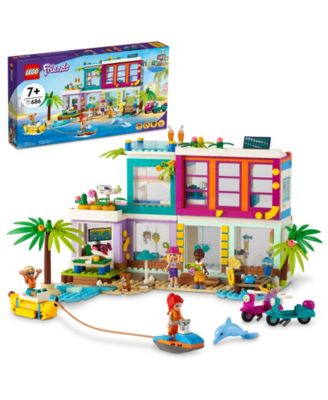 Lego Friends Vacation Beach House Building Kit Play Set, Beach-Themed Nature Toy, 686 Pieces