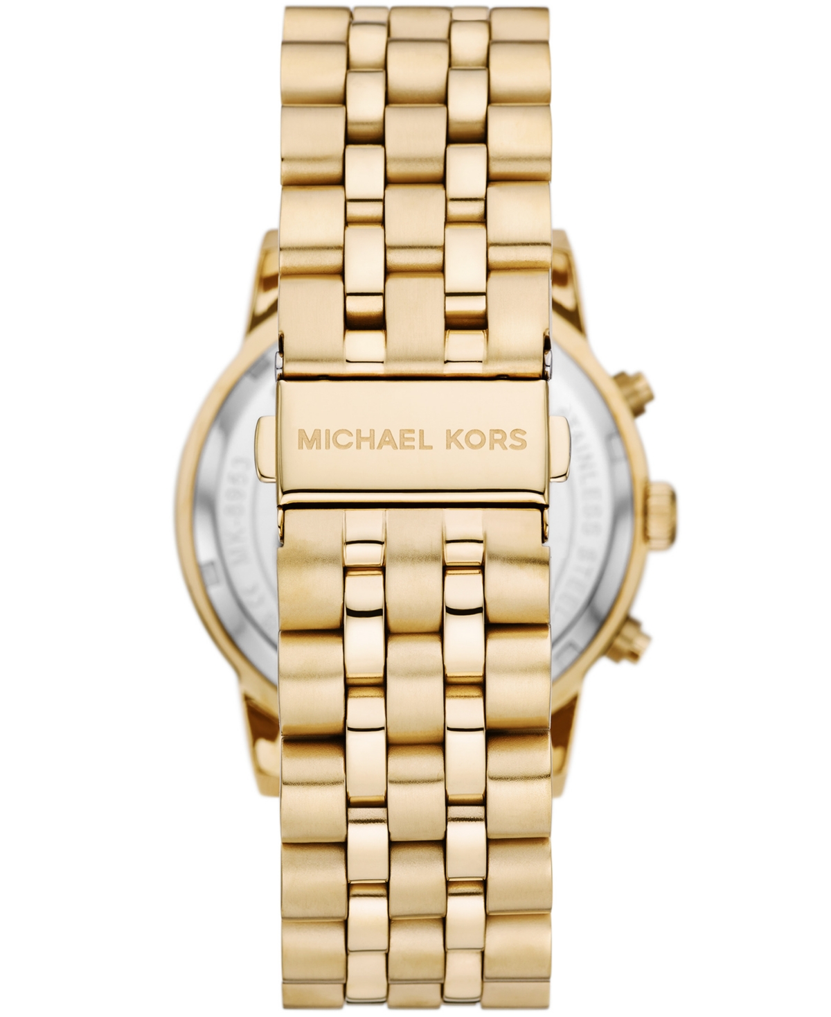Shop Michael Kors Men's Hutton Chronograph Gold-tone Stainless Steel Bracelet Watch 43mm