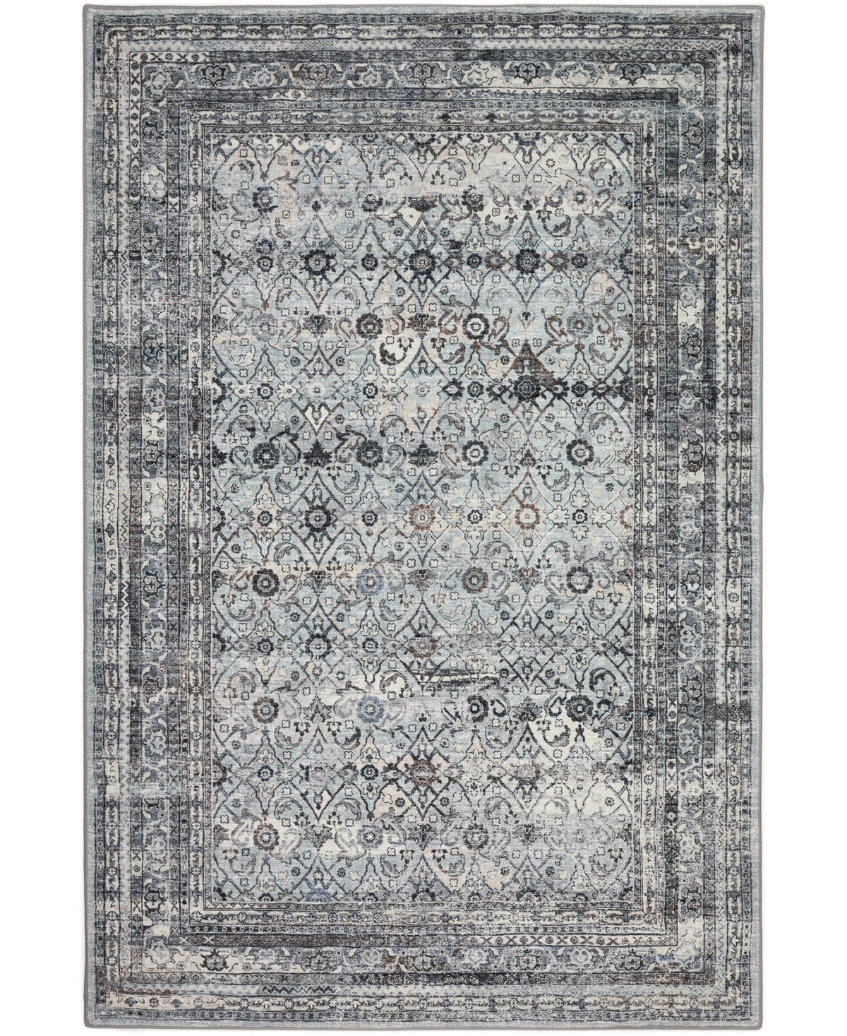 D Style Jericho Jc7 8' X 10' Area Rug In Charcoal