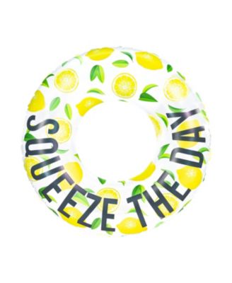 Photo 1 of Poolcandy Large 'Squeeze The Day' Lemon Pool Tube, 42" - 2 Pack