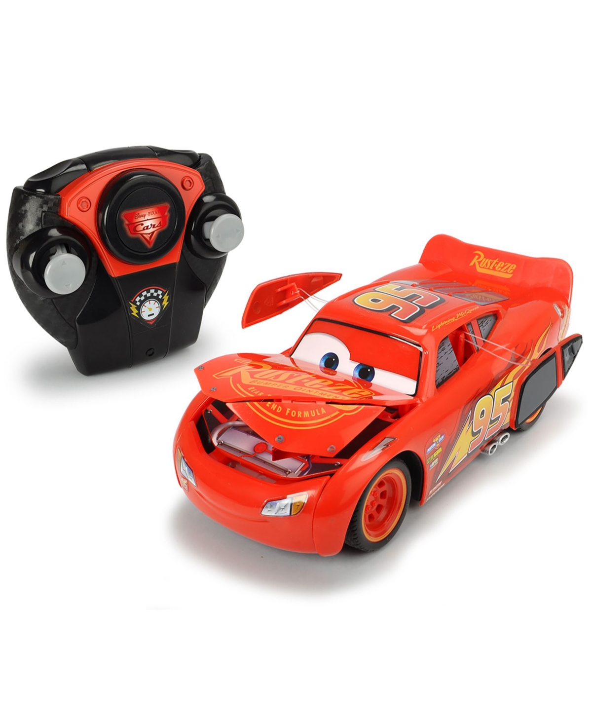 Shop Cars Jada Toys 1-24 Scale Disney Pixar Lightning Mcqueen Crash Car Radio Controlled Toy Car Remote Contro In Multi