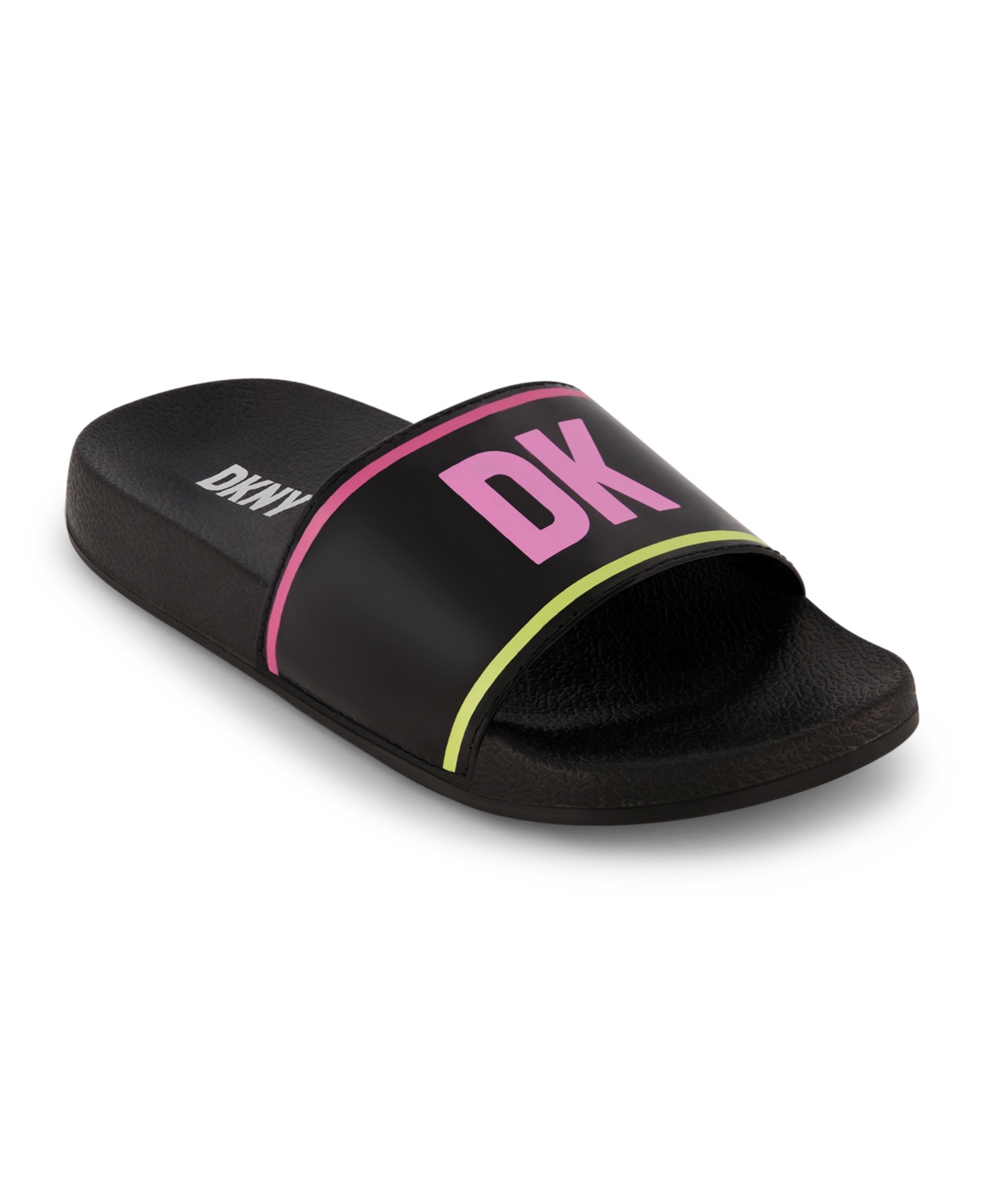 Shop Dkny Little Girls Pool Slide Sandal In Black