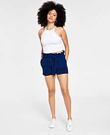 Women's High-Waist Button-Fly Shorts, Created for Macy's