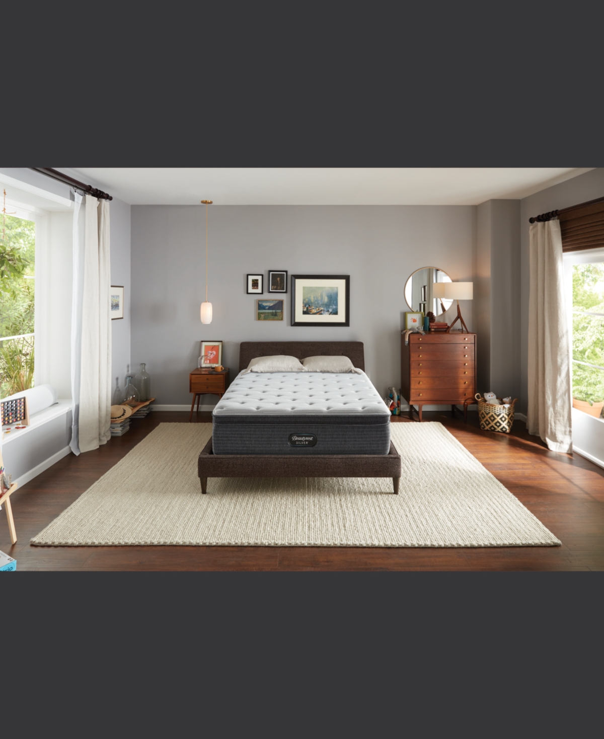 Furniture Closeout! Beautyrest Silver Brs900 15.25" Plush Pillowtop Mattress- Twin
