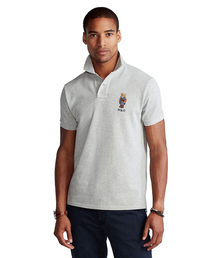 Polo Ralph Lauren Mens Custom Slim Fit Graphic Polo Shirt