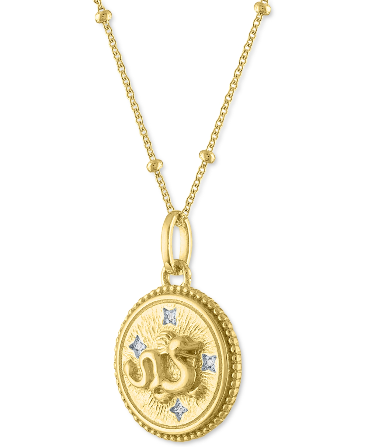 Diamond Accent Chinese Zodiac Disc 18