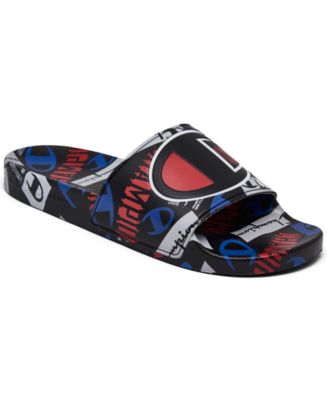 Champion Men's IPO Circular Logo Slide Sandals from Finish Line - Macy's