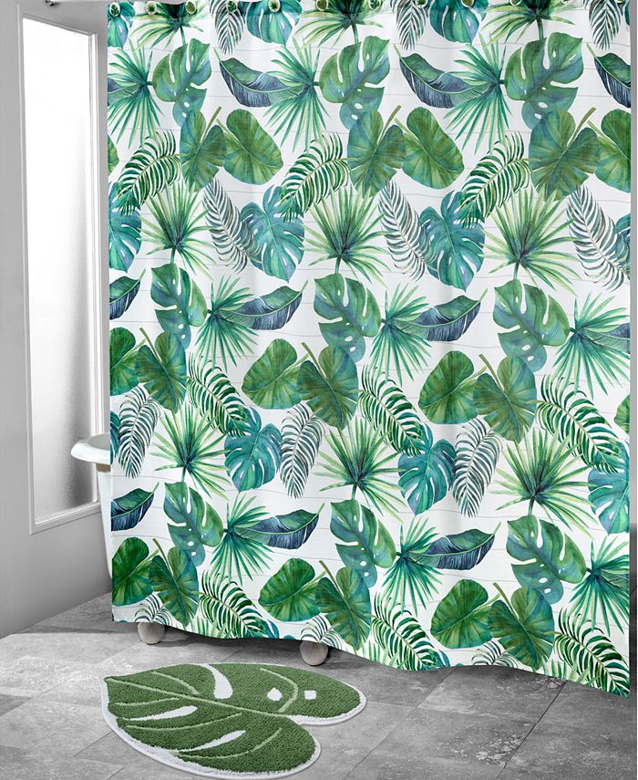 Avanti Viva Palm Printed Shower Curtain, 72" x 72" Macy's