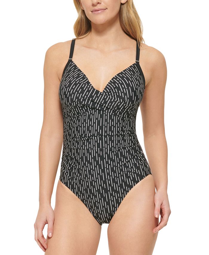 Calvin Klein Women's Twist-Front Tummy-Control One-Piece Swimsuit, Created  for Macy's & Reviews - Swimsuits & Cover-Ups - Women - Macy's