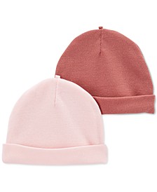 Baby Girls 2-Pack Cotton Caps