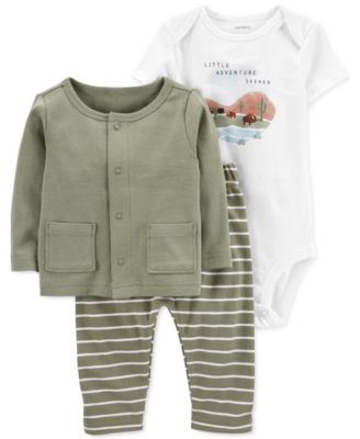 Carter's - Bay Boys 3-Pc. Little Cardigan Set