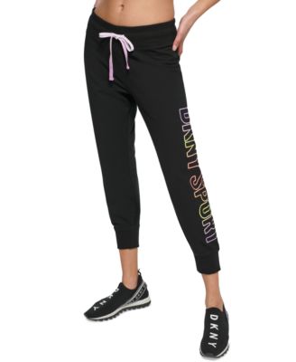 DKNY - Women's Ombr&eacute; Logo Cropped Joggers