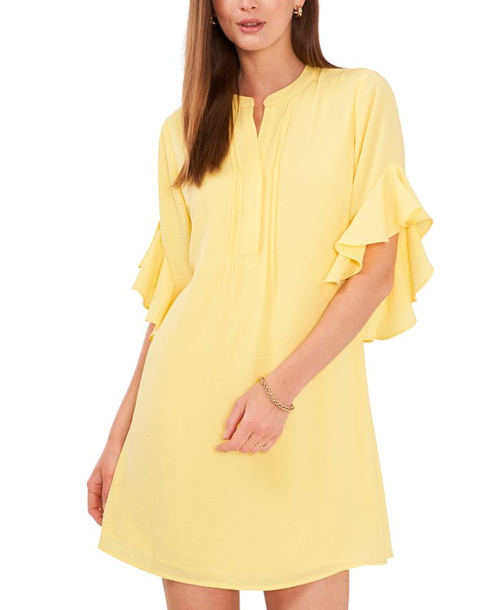Vince Camuto Women s Ruffle Sleeve Dress Macy s