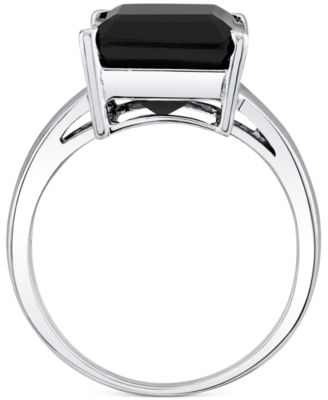 Onyx Statement Ring in Sterling Silver