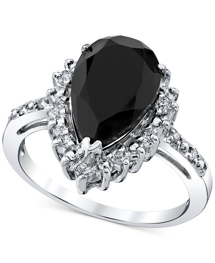 Macy's black store onyx ring